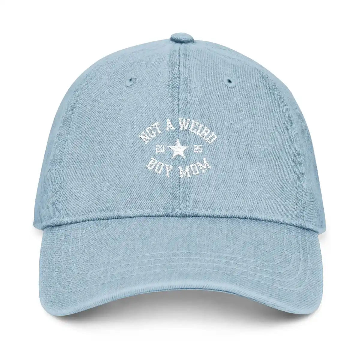 Denim Hat (Embroidered) - Fun Cap for Cool Moms, Not a Weird Boy Mom